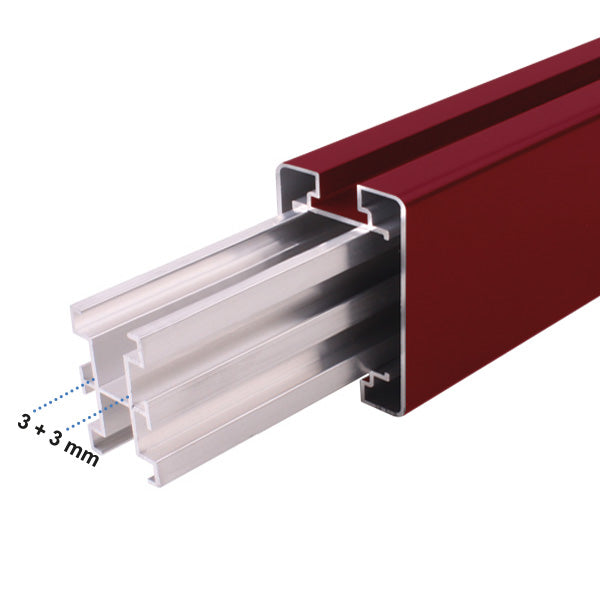 Portail aluminium incurvé semi ajouré - Aphrodite