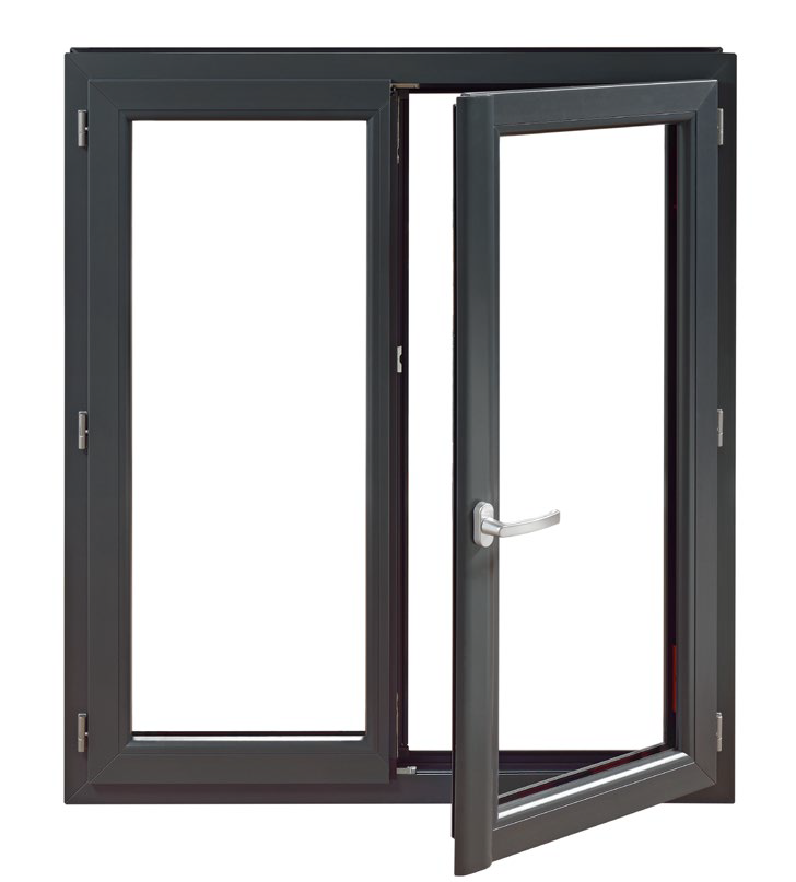 Fenetre pvc 2 vantaux Anthracite_RAL_7016 gamme confort kalio menuiserie