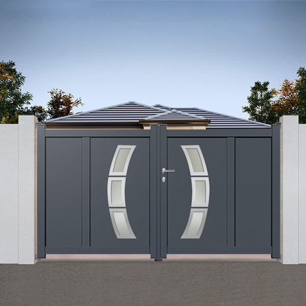 Portail aluminium battant design - Arès