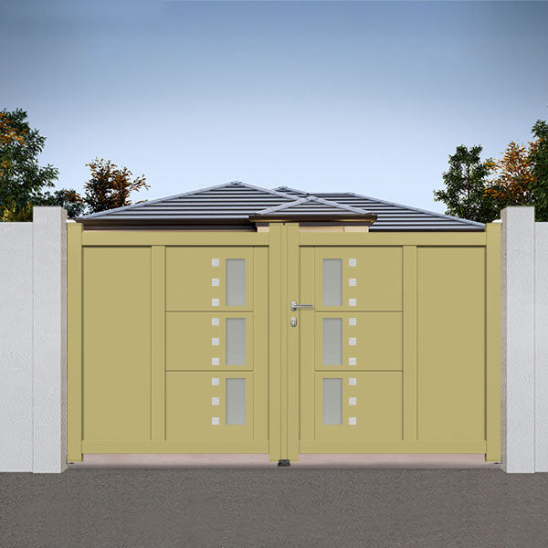 Portail aluminium battant design - Luke
