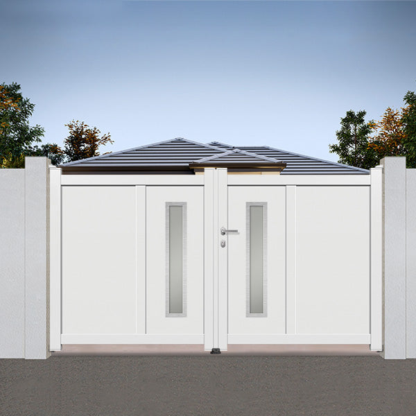 Portail aluminium battant design - Néarque