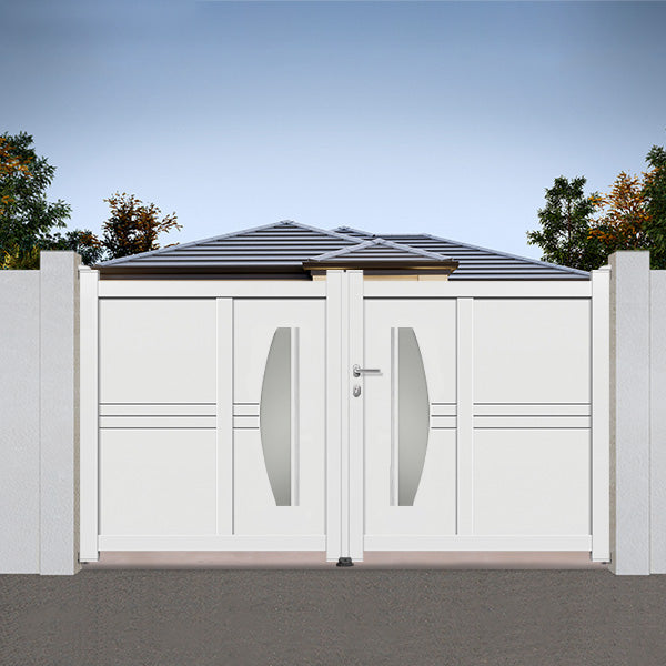Portail aluminium battant design - Noa