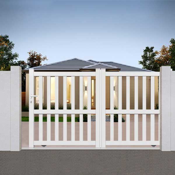 Portail aluminium coulissant ajouré - Aries