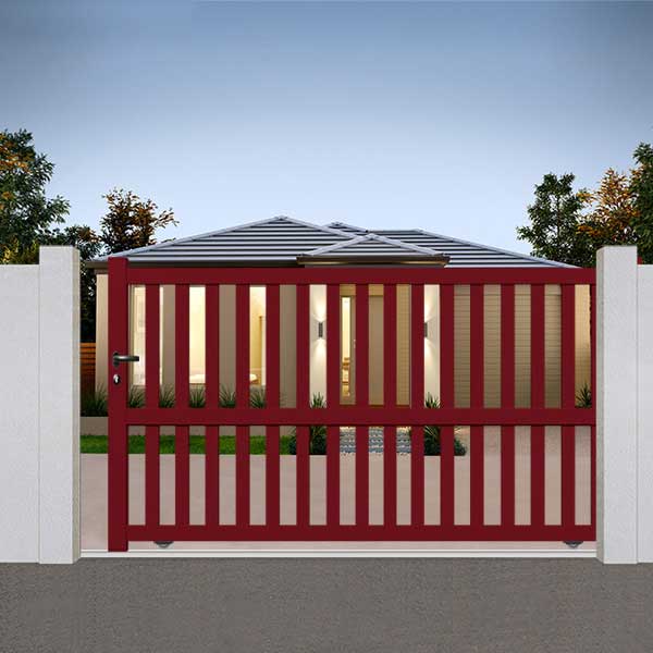 Portail aluminium coulissant ajouré - Stella