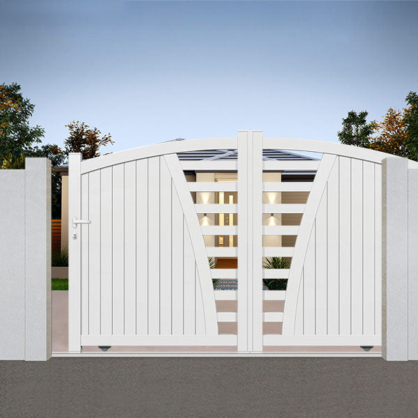 Portail aluminium coulissant semi-modern - Octans