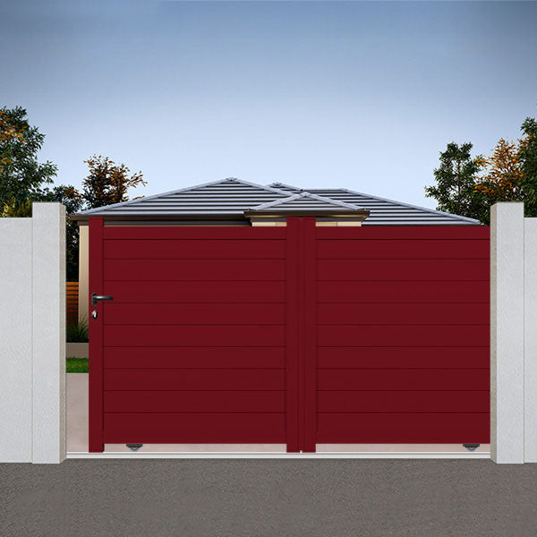 Portail aluminium coulissant semi-modern - Tigris