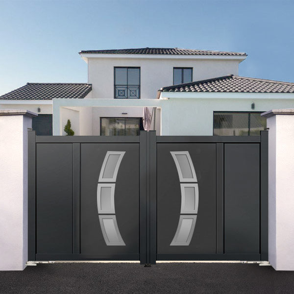 Portail aluminium motorisation intégrée - Caïus