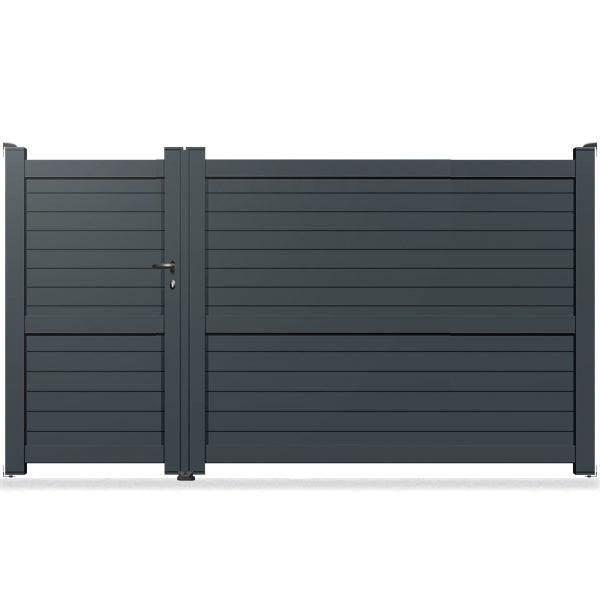 Portail aluminium asymétrique - Ulysse