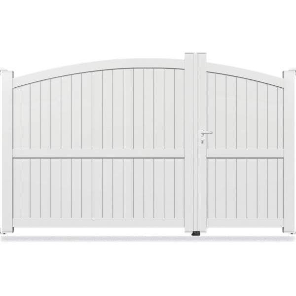 Portail aluminium bombé asymétrique - Cronos
