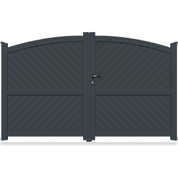Portail aluminium bombé fougère - Hermès