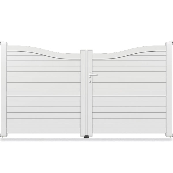 Portail aluminium CDG inversé - Iris