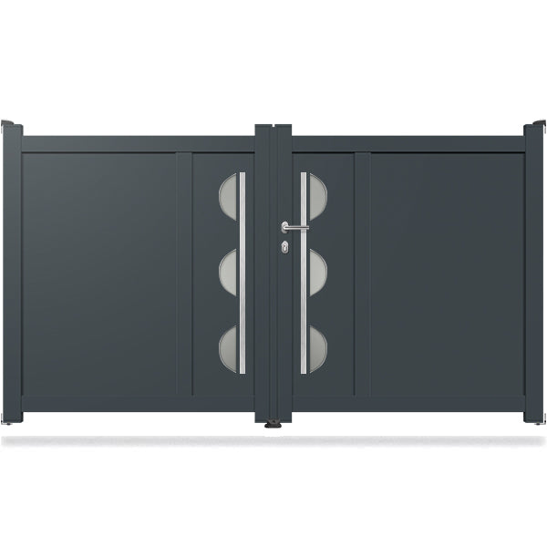 Portail aluminium battant design - Icare