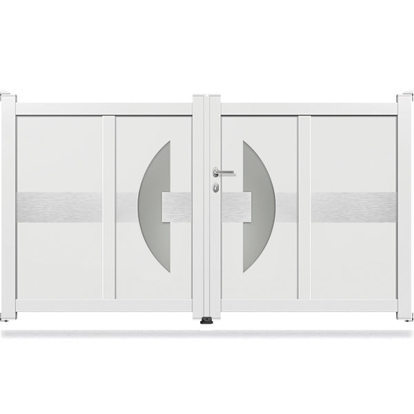 Portail aluminium battant design - Lazare