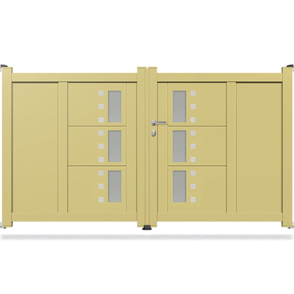 Portail aluminium battant design - Luke
