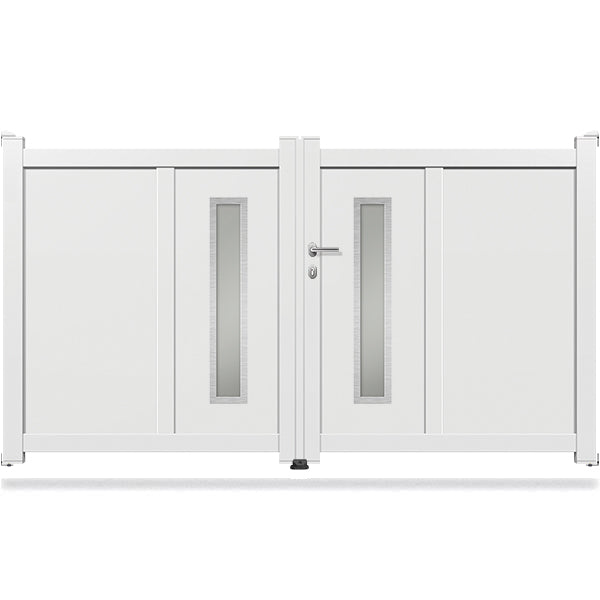 Portail aluminium battant design - Néarque