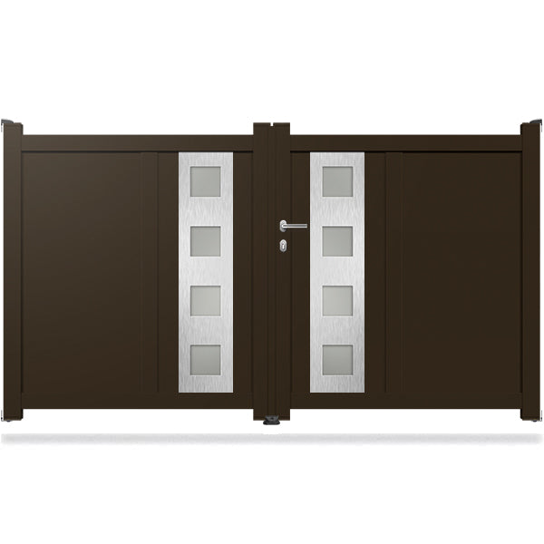 Portail aluminium battant design - Nérée