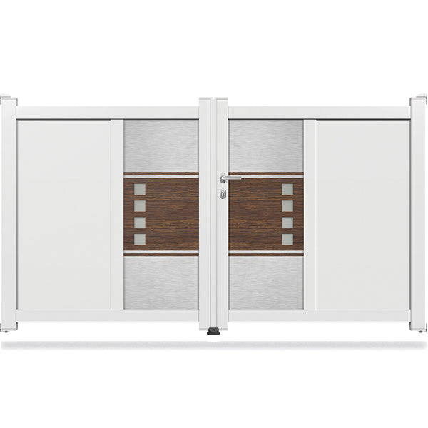 Portail aluminium battant design - Octave