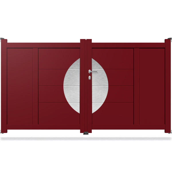 Portail aluminium battant design - Ovide