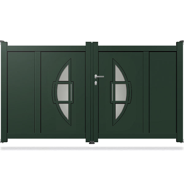 Portail aluminium battant design - Procas