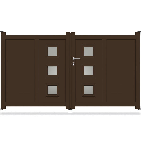 Portail aluminium battant design - Sophocle