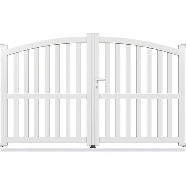 Portail aluminium bombé ajouré - Fanouris