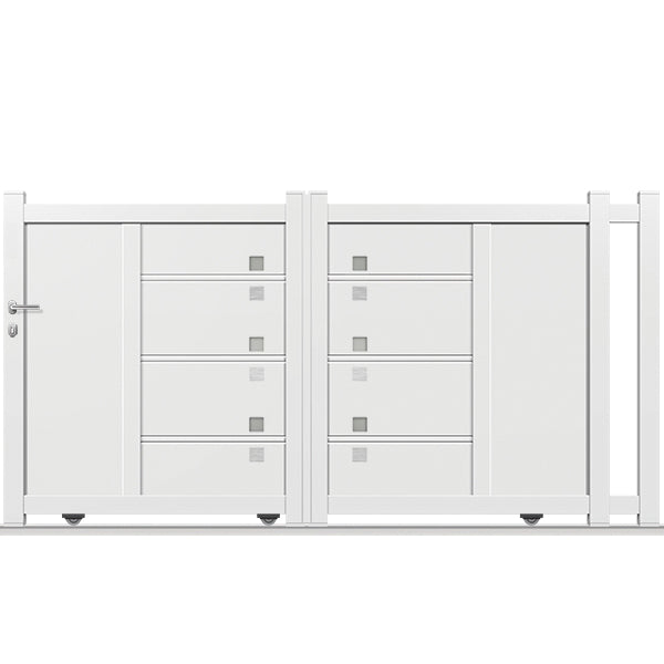 Portail aluminium coulissant - Crucis