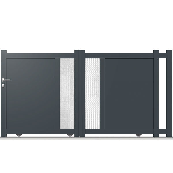 Portail aluminium coulissant - Eulalie
