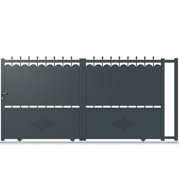 Portail aluminium coulissant - Hécube