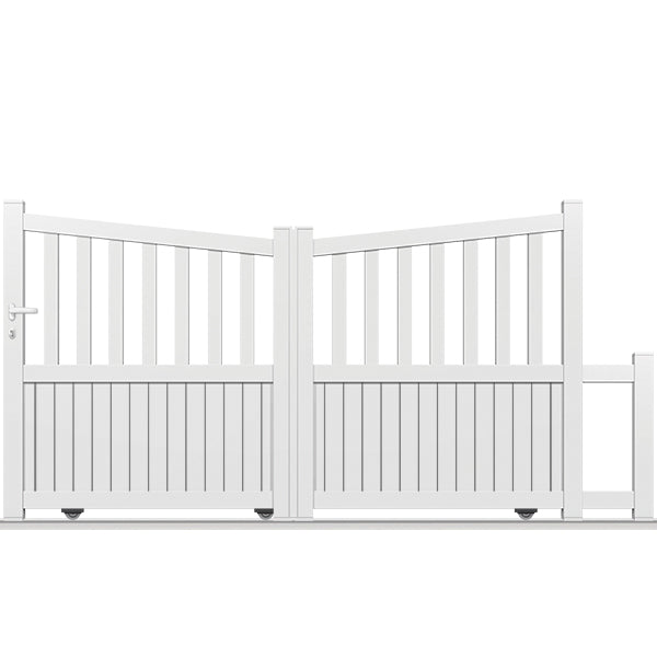 Portail aluminium coulissant biaisé - Libra