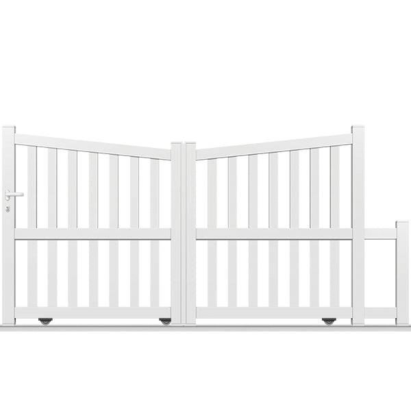 Portail aluminium coulissant biaisé - Makarios