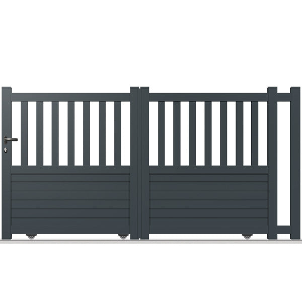 Portail aluminium coulissant droit - Lupus