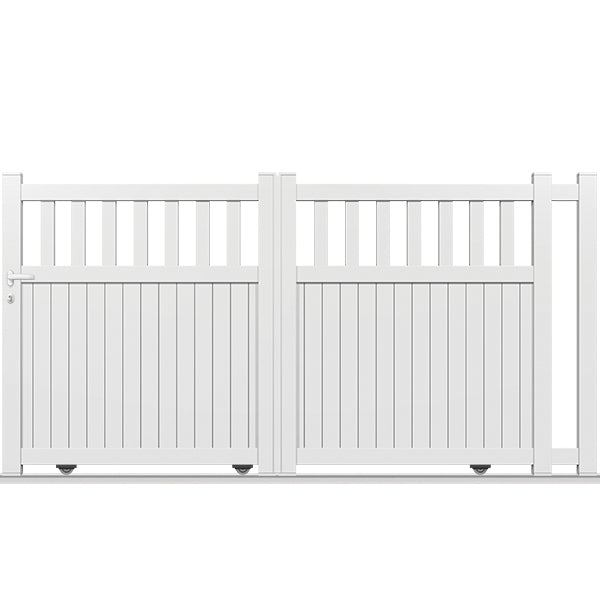Portail aluminium coulissant semi-modern - Carina