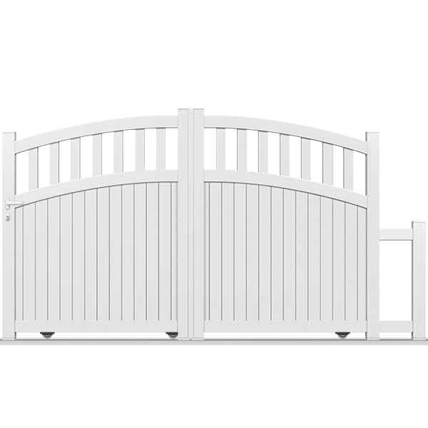 Portail aluminium coulissant semi-modern - Fornax