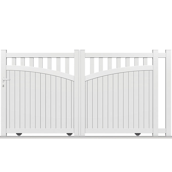 Portail aluminium coulissant semi-modern - Lynx