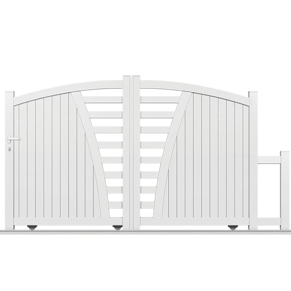 Portail aluminium coulissant semi-modern - Octans