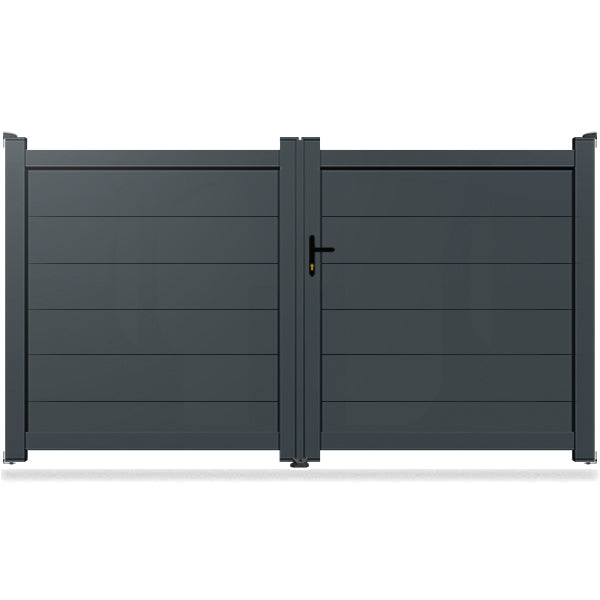 Portail aluminium droit - Chara