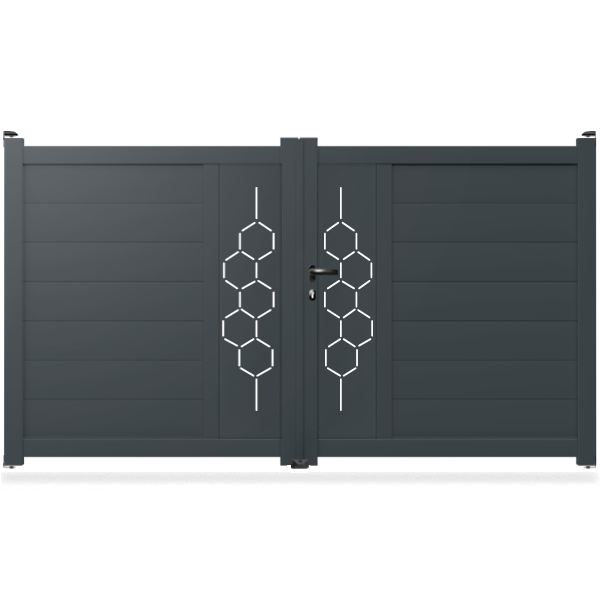 Portail aluminium droit - Dofida