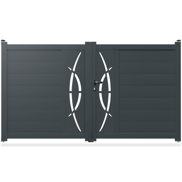 Portail aluminium droit - Epi