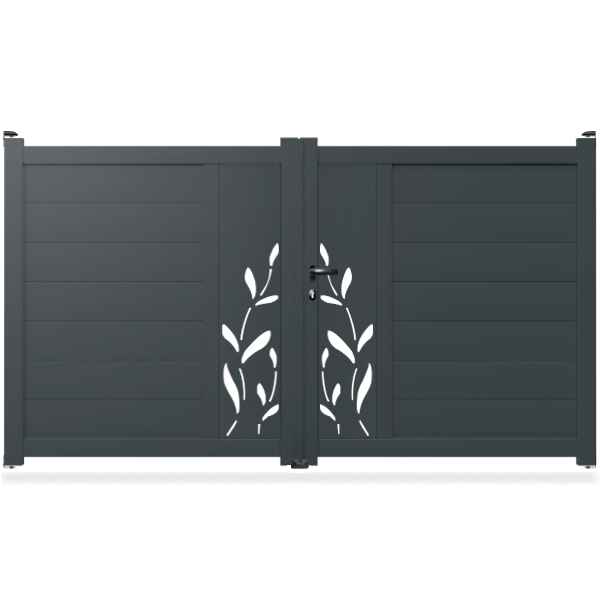 Portail aluminium droit - Giena