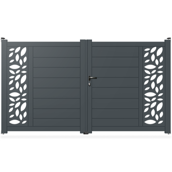 Portail aluminium droit - Heka