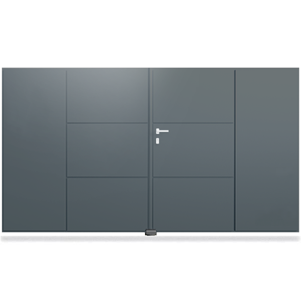 Portail aluminium droit - Hyacinthe