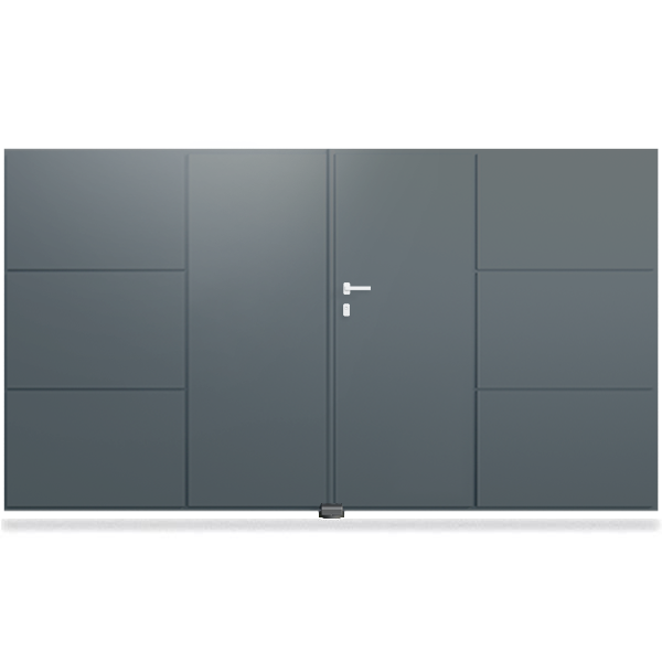 Portail aluminium droit - Hypérion
