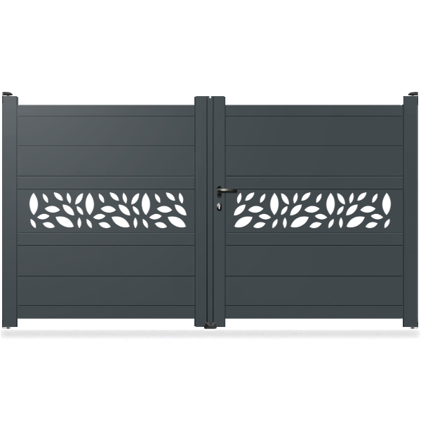 Portail aluminium droit - Kaffa