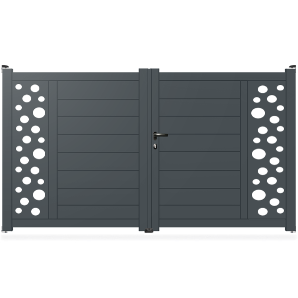 Portail aluminium droit - Kaus
