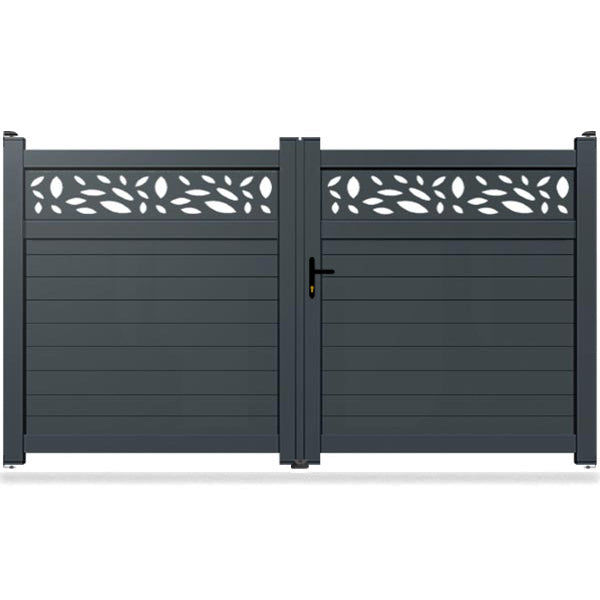 Portail aluminium droit - Kostas