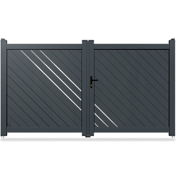 Portail aluminium droit - Kyros