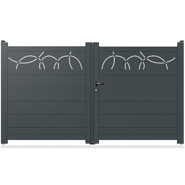Portail aluminium droit - Mira