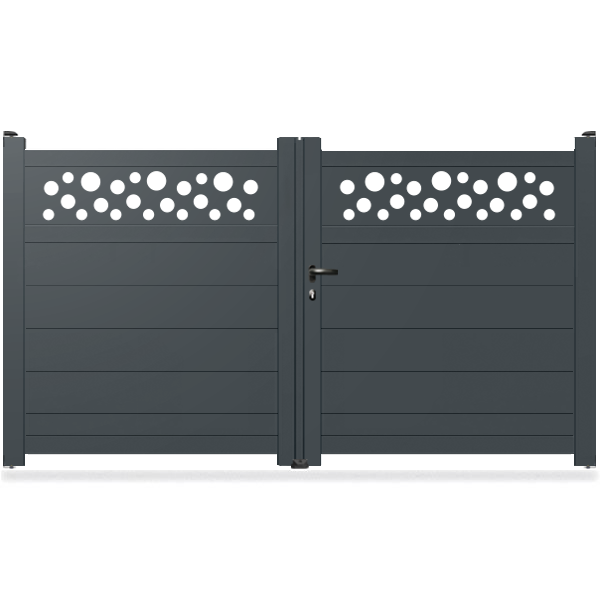 Portail aluminium droit - Phad