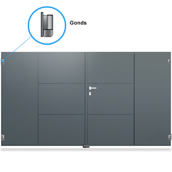 Portail aluminium droit - Hyacinthe