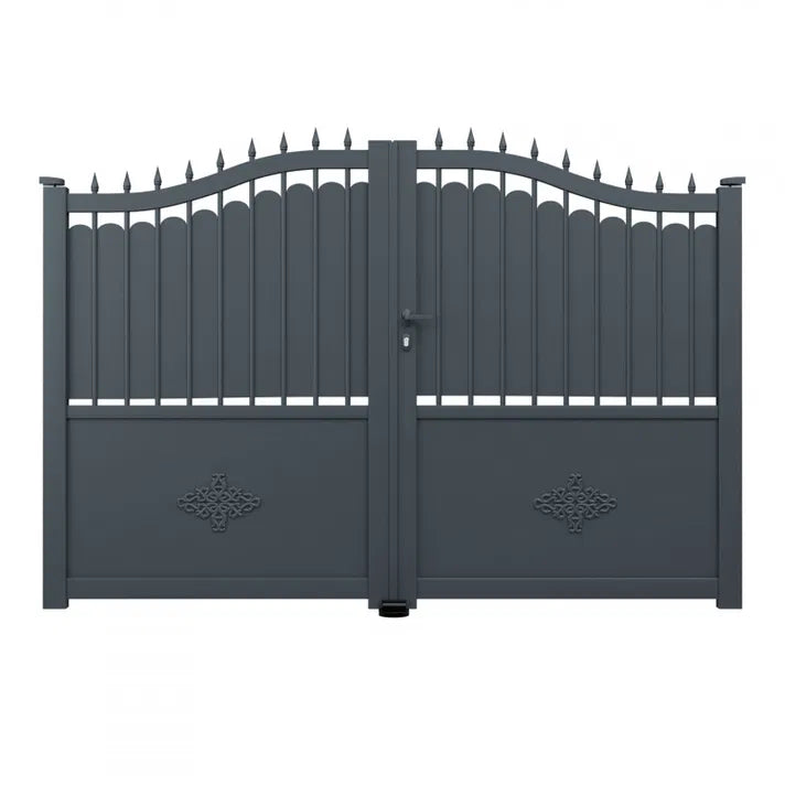Portail battant plein en aluminium - Veki